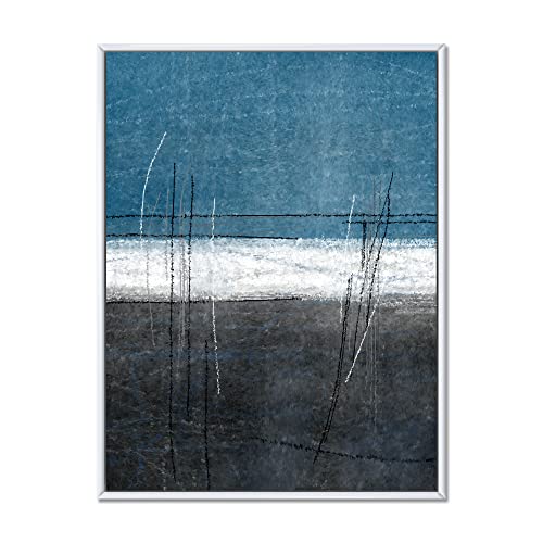 Art abstrait moderne bleu pour illuminer le salon contemporain