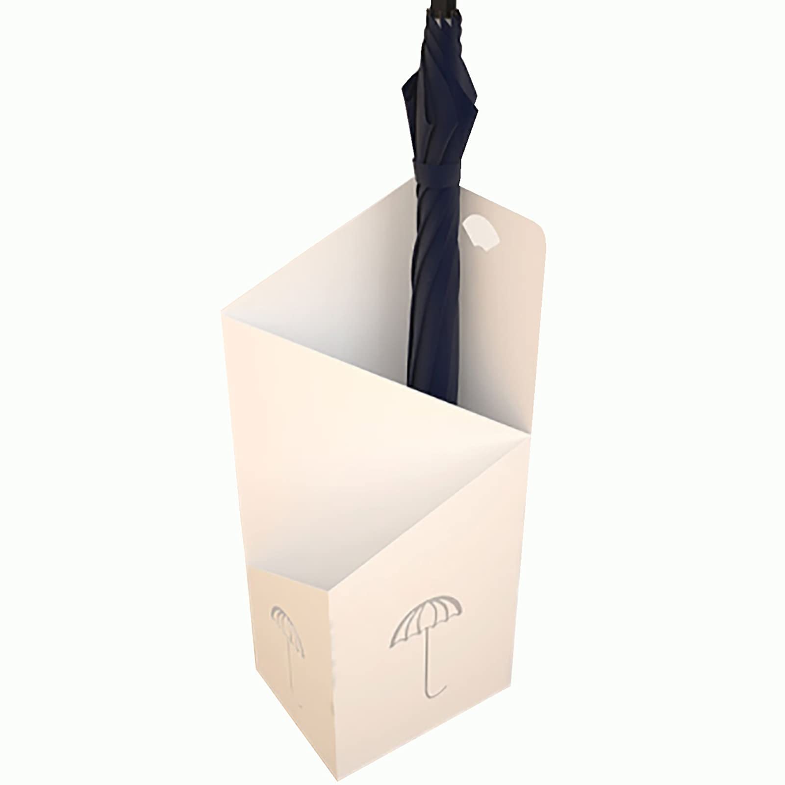 Porte-parapluie géométrique en métal pour organiser le couloir d'entrée