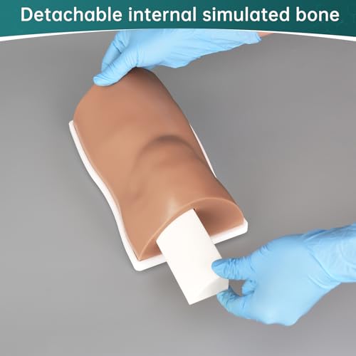 Image of Intraosseous (IO) Access Trainer, Tibia Injection Intraosseous Trainer Realistic IO Injection Trainer for Medical Education