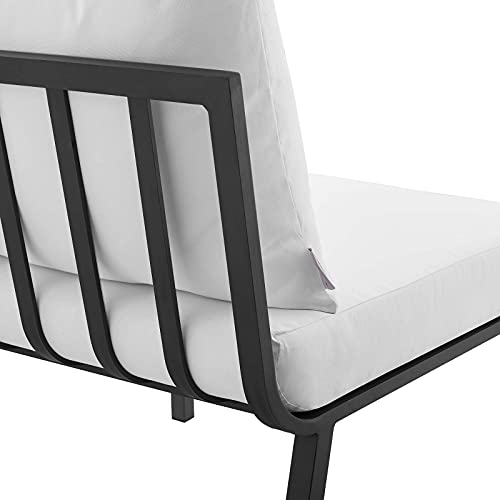 Modway Eei-3788-Sla-Whi Riverside Outdoor Patio Conversation Set, Gray White #TOP6