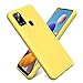 Produktbild Conie Hülle für Samsung Galaxy A21s, TPU Silikon Case [MICROFASER Innenfutter] Anti Kratz, Handyhülle Galaxy A21s, Gelb