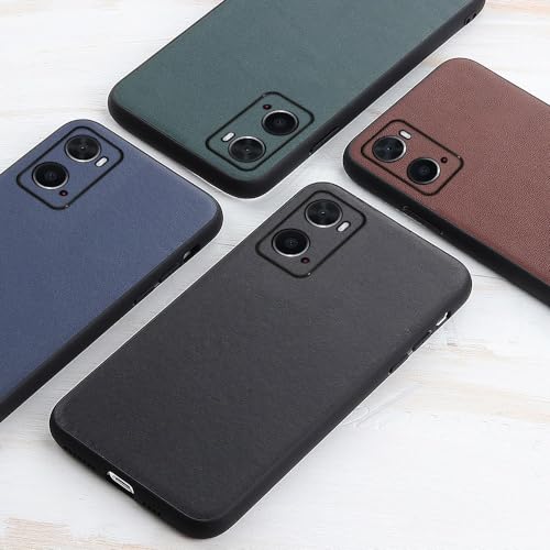 Coque compatible avec Oppo A76 rigide en cuir véritable de protection - 2
