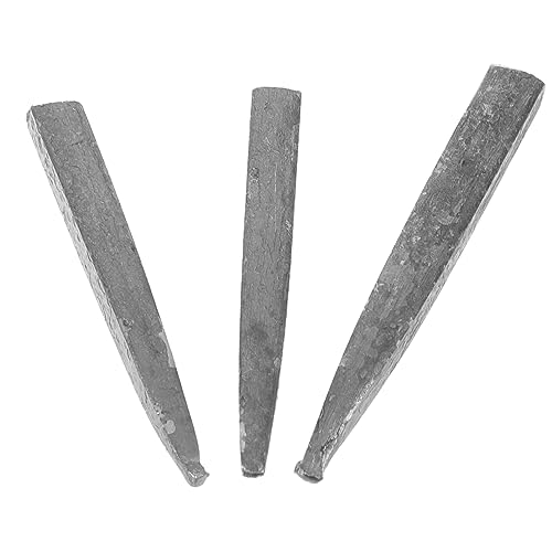 BUTIFULSIC Iron Wedge Set for Hammer and Axe 3 Pcs Stepped Flange Design Easy to Install Reinforcement Tool for Carpenters and Builders