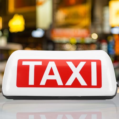 Luz de taxi LED retro para techos de coches de reparto y eventos 5