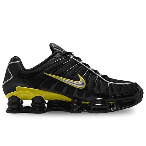 Nike Nike Shox TL Mens Running Trainers CN0151 Sneakers Shoes (UK 9 US 10 EU 44, Black Metallic Silver 002)