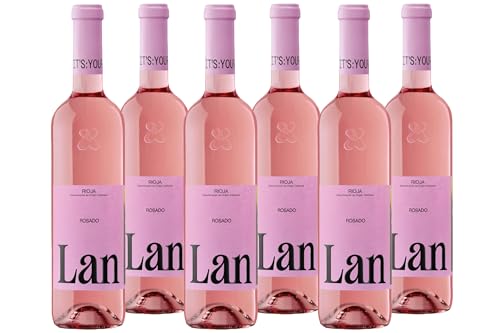 Vino rosado LAN D.O.Ca. Rioja - 6 botellas de 750 ml - Total: 4500 ml