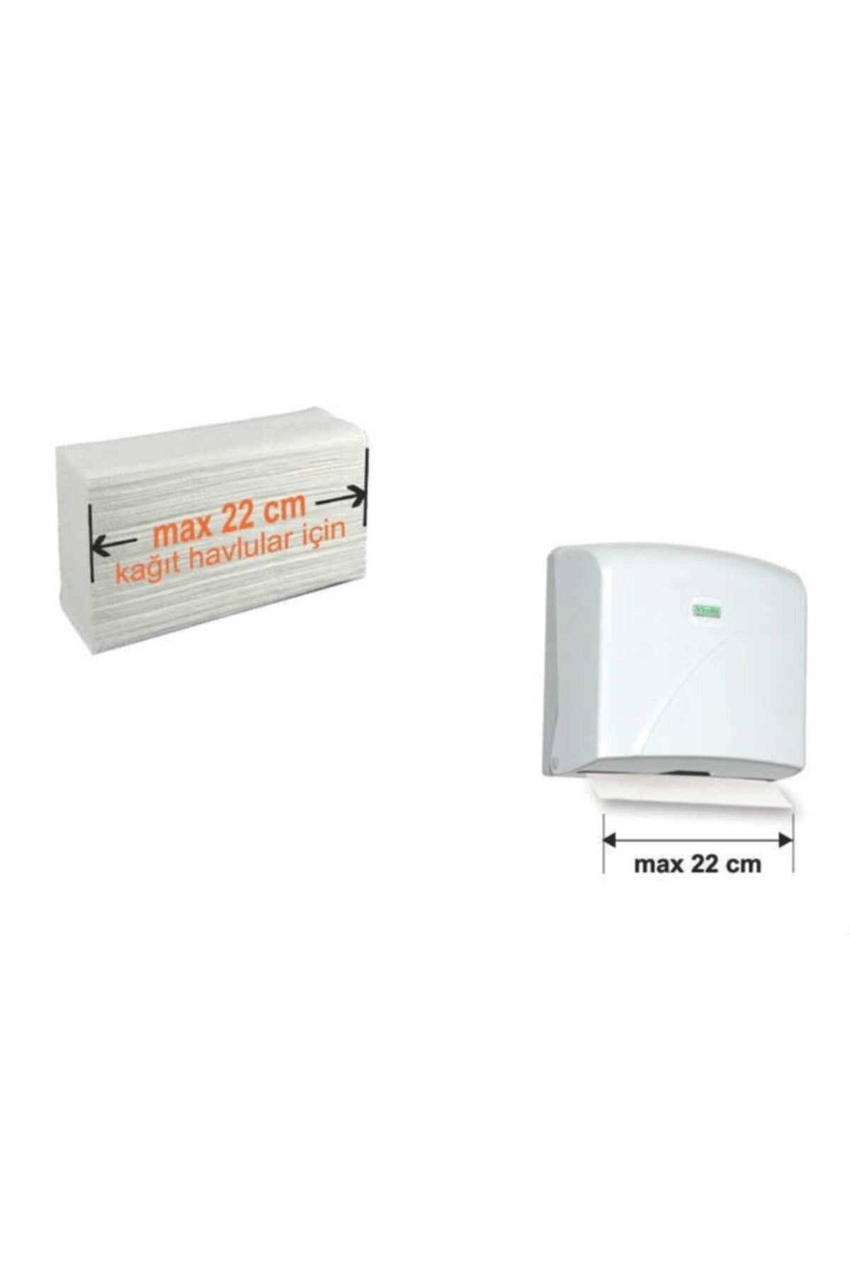 Vialli Z Katlı Kağıt Havlu Dispenseri Max 22 Cm 200 Ad Beyaz K2