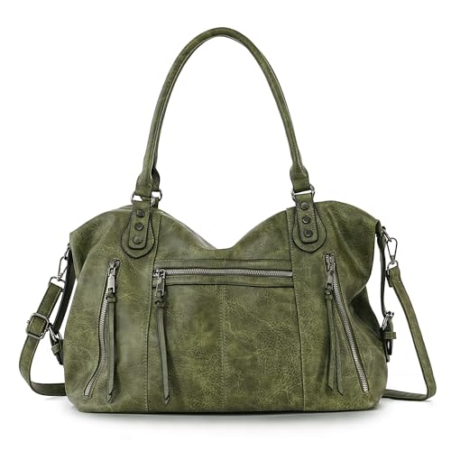 TANTOMI Damenhandtasche Mittelgroße Umhängetasche und Crossbody-Tasche Mehrere Taschen mit verstellbarem Schulterriemen