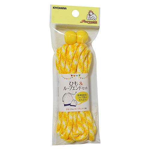 KIYOHARA サンコッコー ひも&ループエンドセット ミックス イエロー SUN55-421