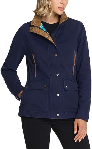 CQR Women's Twill All Cotton Flannel Shirt Jacket, Soft Long Sleeve Shirts, Corduroy Lined Outdoor Shirt Jackets2