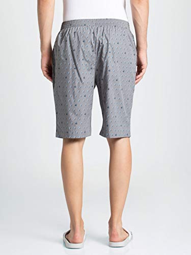 Image of Jockey 9005 Men's Super Combed Mercerized Cotton Woven Fabric Regular Fit Printed Bermuda with Side Pockets