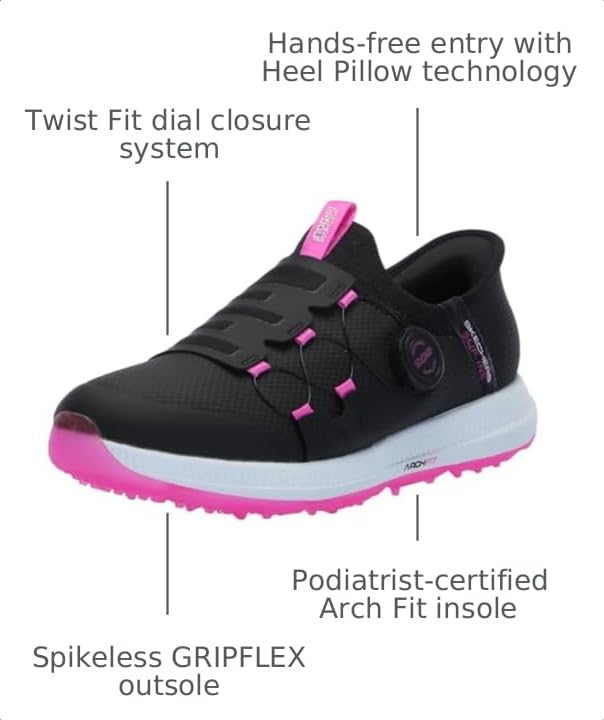 Image of Skechers Men's Go Golf Elite 5 Arch Fit Waterproof Slip in Golf Shoe