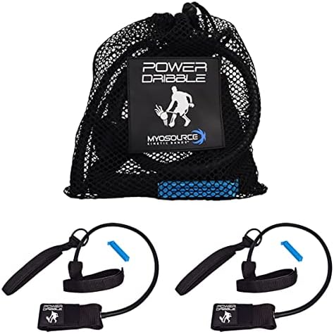 Power Dribble Basketball Training Equipment - Resistance Bands for Ball Handling Skills - Dribbling Training Aid for Youth, High School, College and Pro Athletes (2)