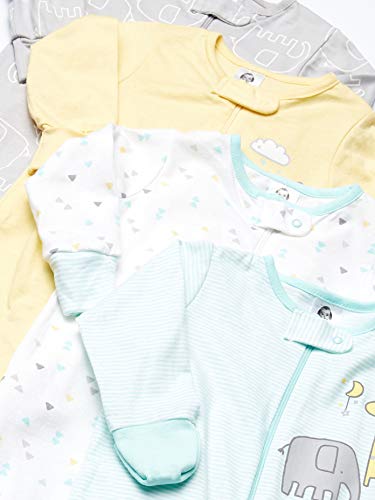 Gerber Unisex Baby 4 Pack Sleep 'N Play Footie Animals Green Newborn #TOP1