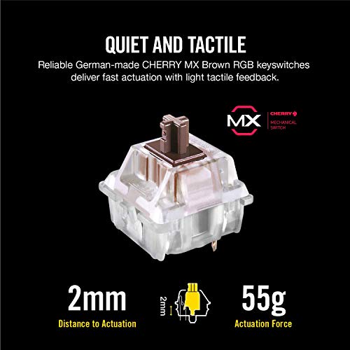 Image of (Refurbished) CORSAIR K70 RGB MK.2 Mechanical Gaming Keyboard - Cherry MX Brown - Black