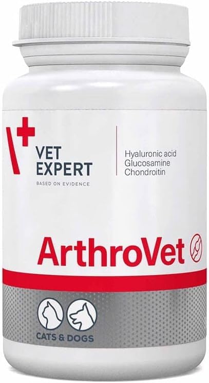 Vet Expert Ergänzungsfuttermittel für Hunde und Katzen | 90 Tabletten | Unterstützung von Gelenken und Gelenkknorpel | Mit Glucosamin ArthroVetix