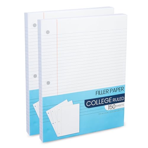 Papier ligné classeur 3 anneaux feuille mobile etudiant