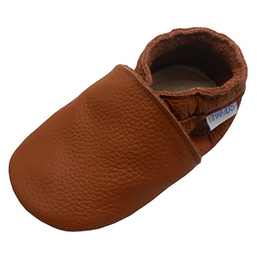 YIHAKIDS Baby Rubber Sole Shoes Boys Girls Infant Crawling Toddler Moccasins Leather Walking Anti-Slip Sole Slippers Newborn Mini Kids Crib Boots 0-24 Months2