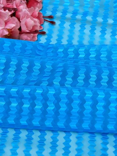 Image of Cortina Polyster Transparent Curtain Set |Window Installation | Bedroom Living Room Kids Room | 5 Feet Window Curtain Pack of 1 | Blue