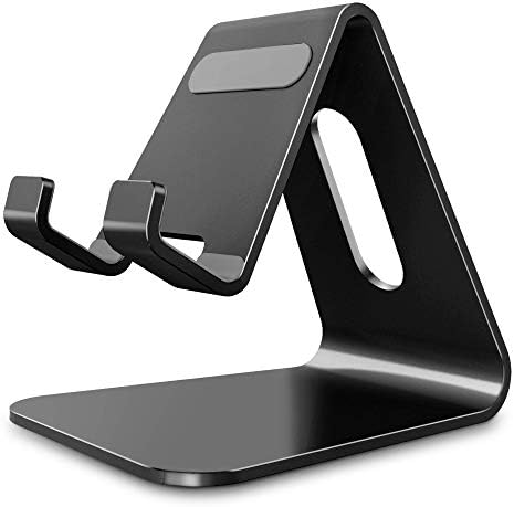 Lucrave Cell Phone Stand, Cradle, Holder,Aluminum Desktop Stand Compatible with Switch, All Smart Phone, iPhone 12 Mini, 12 Pro Max 11 Pro Xs Max Xr X Se 8 7 6 6s Plus SE 5 5s-Rose Gold
