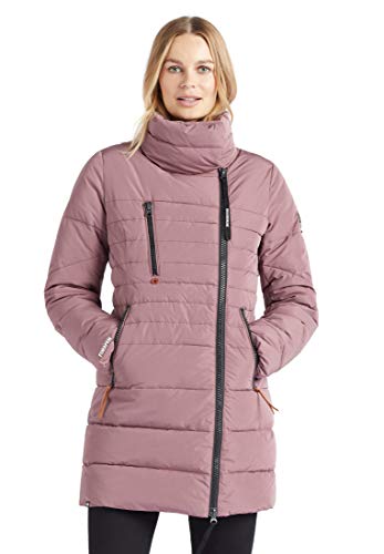 khujo Damen Mantel GEMMANA Steppjacke Stehkragen Fleecefutter...