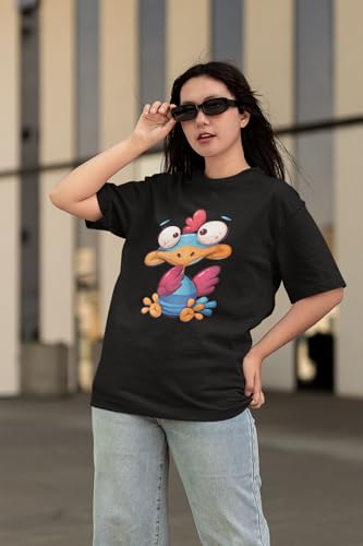 Image of Reifica Pure Cotton Half Sleeve Loose Fit Oversized T Shirts for Women /Girls Combo Pack of 2