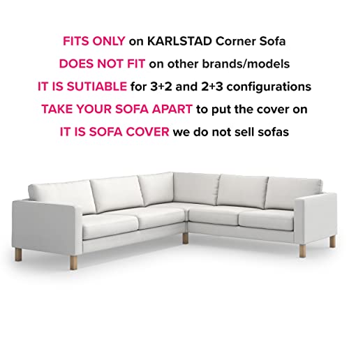 Tlyesd Heavy Duty Durable Karlstad Sofa Cover Replacement For Ikea Karlstad Sofa Sectional Slipcover,Karlstad Seaction Corner Couch Cover (Ployester Navy Blue) #TOP1
