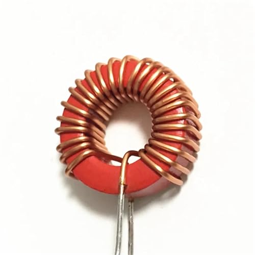 5Pcs T94-2 Iron Powder Core Red Gray Magnetic Ring Inductance Copper Wire Diameter 1.0mm Inductance Capacity 6UH Inductor