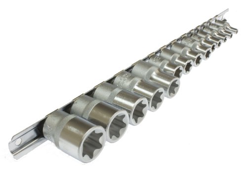 14 pc Female Torx Star Chrome Vanadium Socket Set SD279 by Toolzone