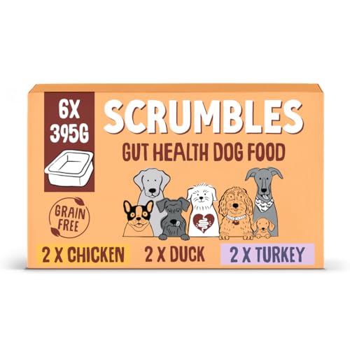 Scrumbles Natural Wet Dog Food Meaty Multipack 6x 395g