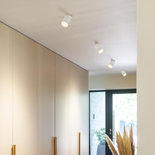 Maxxima 3 in. LED Cylinder Downlight, Recessed Ceiling Spot Light, 1000 Lumens, 5 CCT Selectable 2700K/3000K/3500K/4000K/5000K, Dimmable, White, 90 CRI, IC Rated, Canless, J-Box Included by Maxxima - Image 3