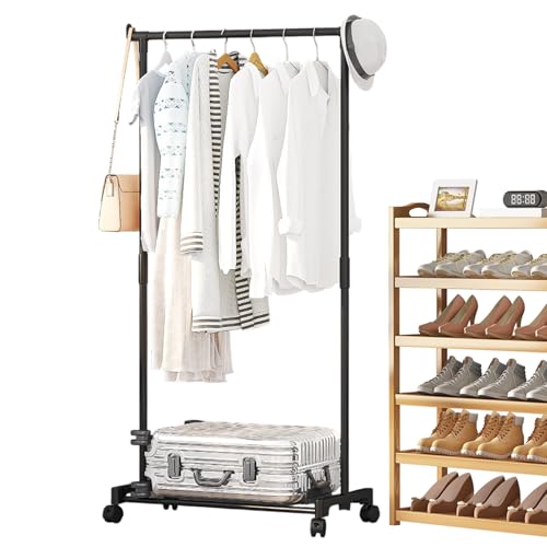 Portant à vêtements pour ranger petits espaces et studio encombré