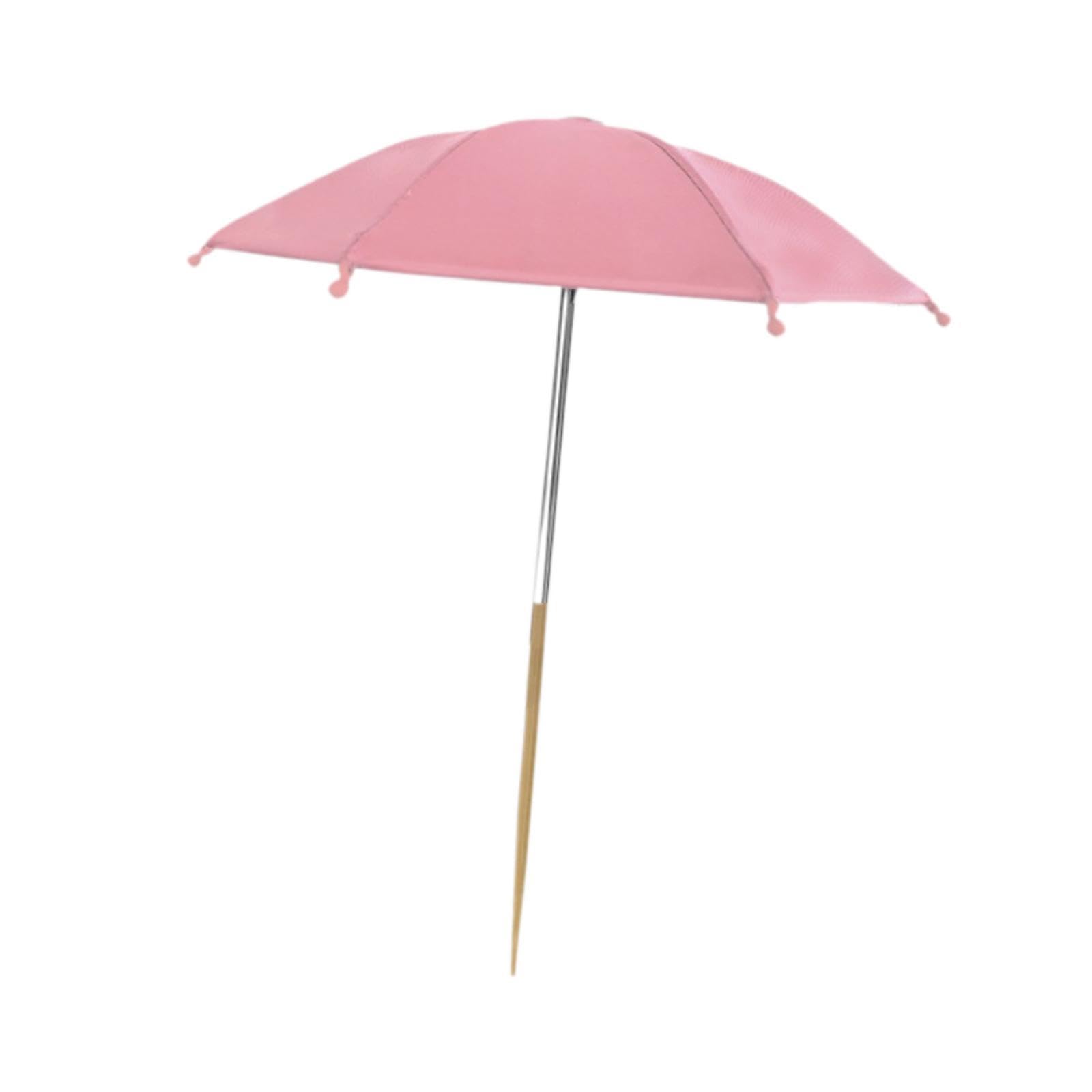 Plant Sunshade Umbrella for Flowers and Potted Plants, Pink, Cloth Steel Bamboo, 27x35 cm, Sun Shade Protection for Garden and Balcony-image-13