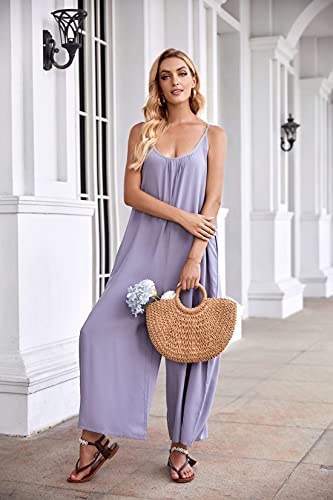 Image of BUENOS NINOS Women's V Neck Floral Maxi Dress Boho Printed Adjustable Spaghetti Strap Ethnic Beach Long Dress with Pockets