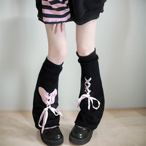 Image of Goth Leg Warmers Women Japanese Gothic Y2k Harajuku Grunge Emo Punk 80s
