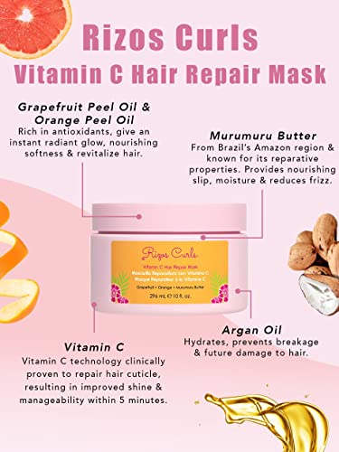 Rizos Curls Vitamin C Hair Repair Mask (10Fl Oz) #TOP2