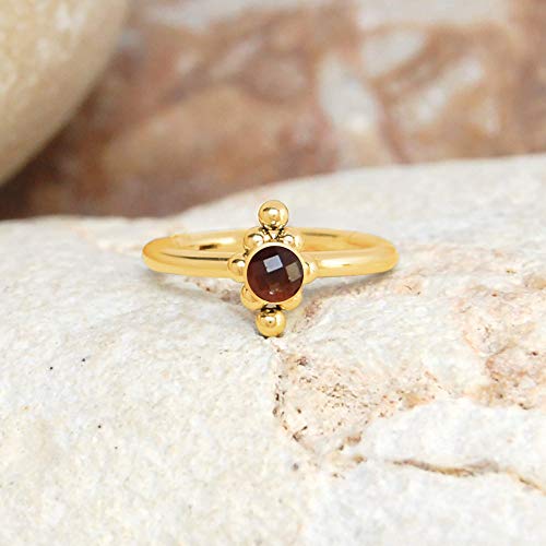 Rook Hoop - Surgical Steel Tragus Clicker - Cartilage Piercing Jewelry - Helix Earring Garnet - Conch Ring Jewelry - Tragus Ring