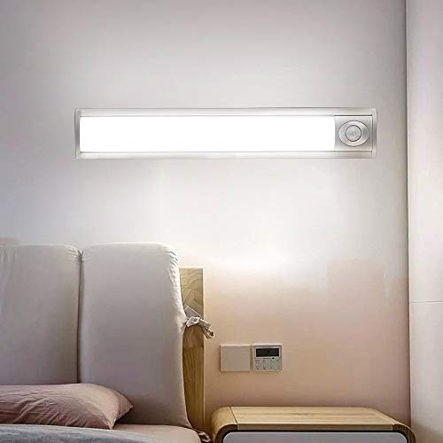 DINGXUEMEI XUEMEI Cell Phone Case Creative LED Light Control Human Body Sensing Long LED Night Light Charging Wardrobe Light Kitchen Corridor, Light Color:Warm Light, Size:120mm