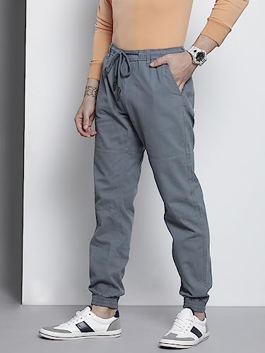 Image of The Indian Garage Co Men Slim Fit Solid Mid-Rise Stretchable Jeans