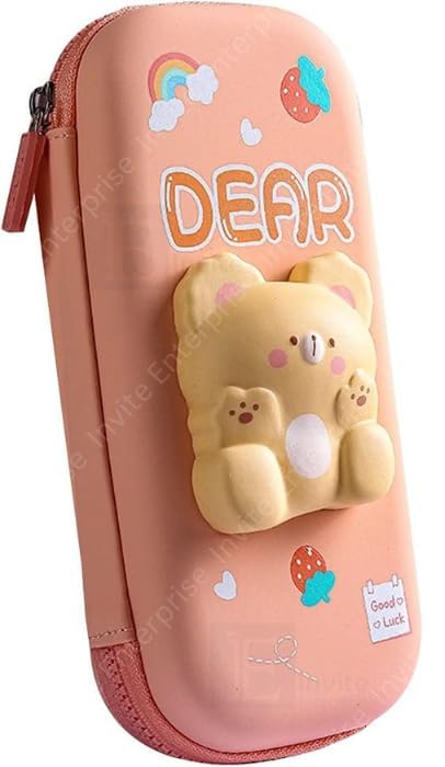 Adlon Cartoon Theme Pencil Case - 3D EVA Pencil Case Pouch, Multipurpose Zipper Pencil Case for Kids, Pen and Pencil Bag for School Kids, Girls, Stationery Storage Box (Dear Small) (B0CJ6VVZ6Z) Amazon Price History, Amazon Price Tracker