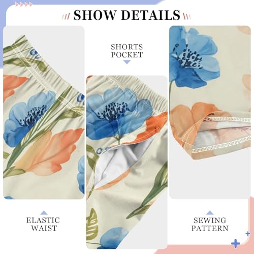 J JOYSAY Floral Blossom Foliage Pajamas Pants Soft Long Pajama Bottoms Lounge Sleep Pants Size S-XL4