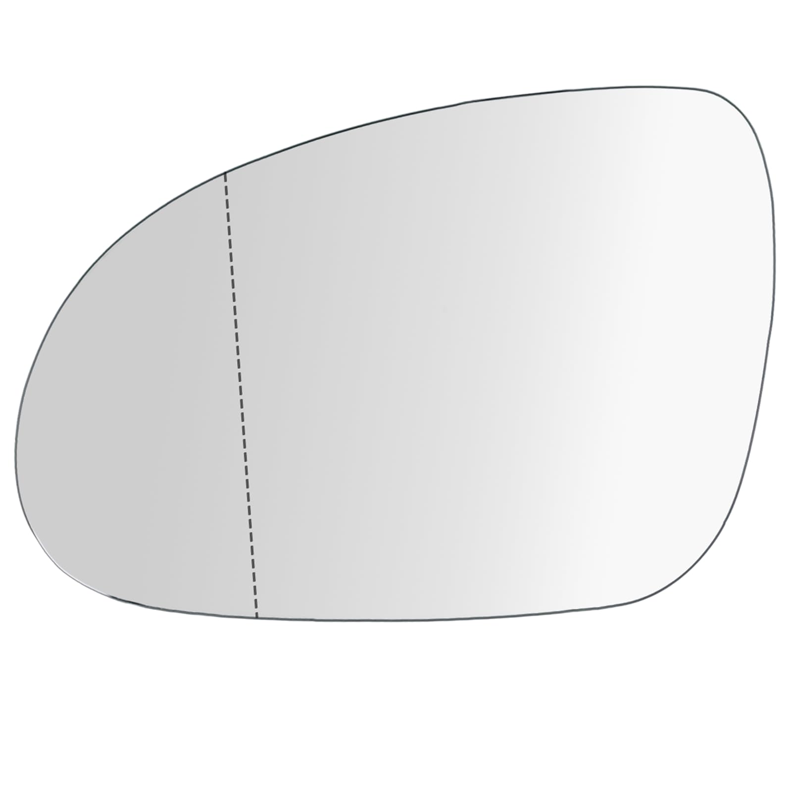 Zapasowe Suysion Wkład Lusterka Lewego Podgrzewany kompatybilny z VW Golf 5 MK5 2003–2008, Jetta 5 2005–2010, Passat B6 2007–2011 – Asferyczne Szkło Lusterka Bocznego Kierowcy z Płytą Montażową