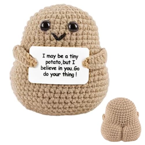 CREJOHY Potato Gifts Emotional Support New JobGifts for Women Handmade PotisitveGifts for Women Men Boys Girls Birthday Present Gifts for Kids Age 3+