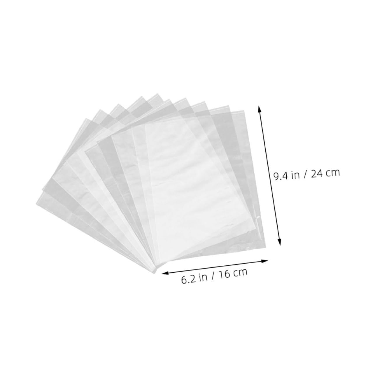 COSMEVIVI Professional Heat Shrink Wrap Bags 100 Pack of PVC Shrink Bags for Fresh Keeping Packaging