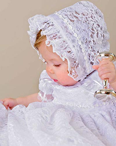 Lucy 6 Month Heirloom Lace Christening Baptism Blessing Gown For Girls, Made In Usa White #TOP4
