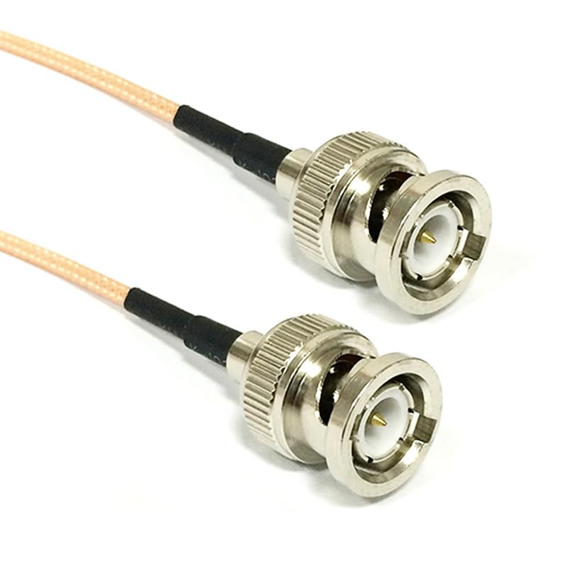Audio Video BNC Cable Male to Male Straight Pigtail Adapter (500CM) (RG316)