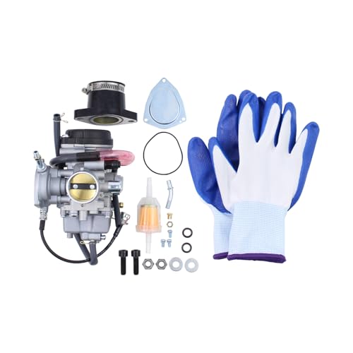 MOTOKU Carburetor Carb and Intake Manifold Boot for Yamaha Big Bear 250 400 Wolverine 350 450 Bruin 250 350 Kodiak 400 450 Grizzly 350 400 450