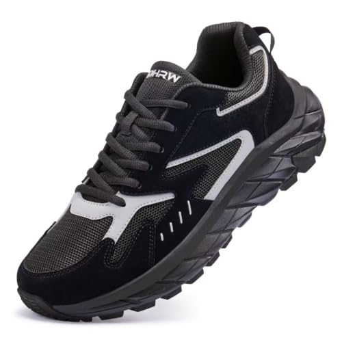 Image of Men's Extra Wide Walking Sneakers Wide Toe Box Orthopedic Shoes with Arch Support for Flat Feet & Foot Pain Relief