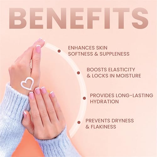 Image of Mintree Hand Cream for Women, Lightweight & Hydrating with Shea Butter, Avocado Butter, Ceramides & Squalane, Peach | 48 HR Moisture & Floral Scent | Non-Greasy, Suitable for All Skin Types, 30g