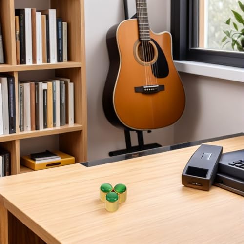 Boutons de potentiomètre en métal vert pour éviter les glissements - 5